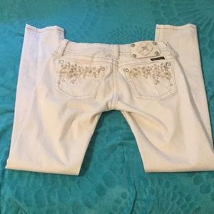 Miss Me 25/31 White Skinny Jeans JE5737S2R